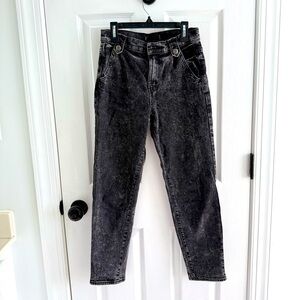 Stylish Black Acid Wash Jeans